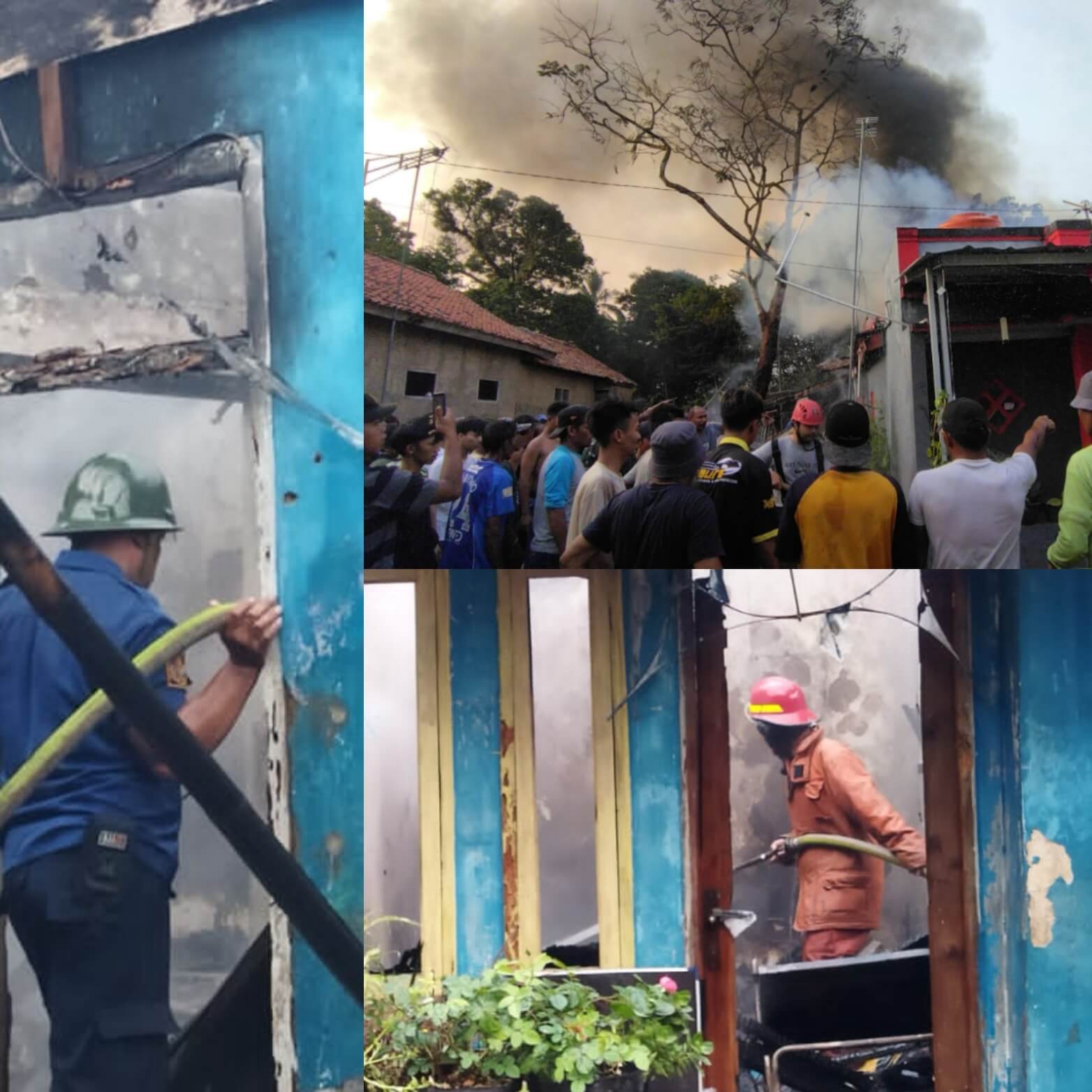 Korsleting Listrik, 4 Rumah di Singaparna Tasikmalaya Kebakaran