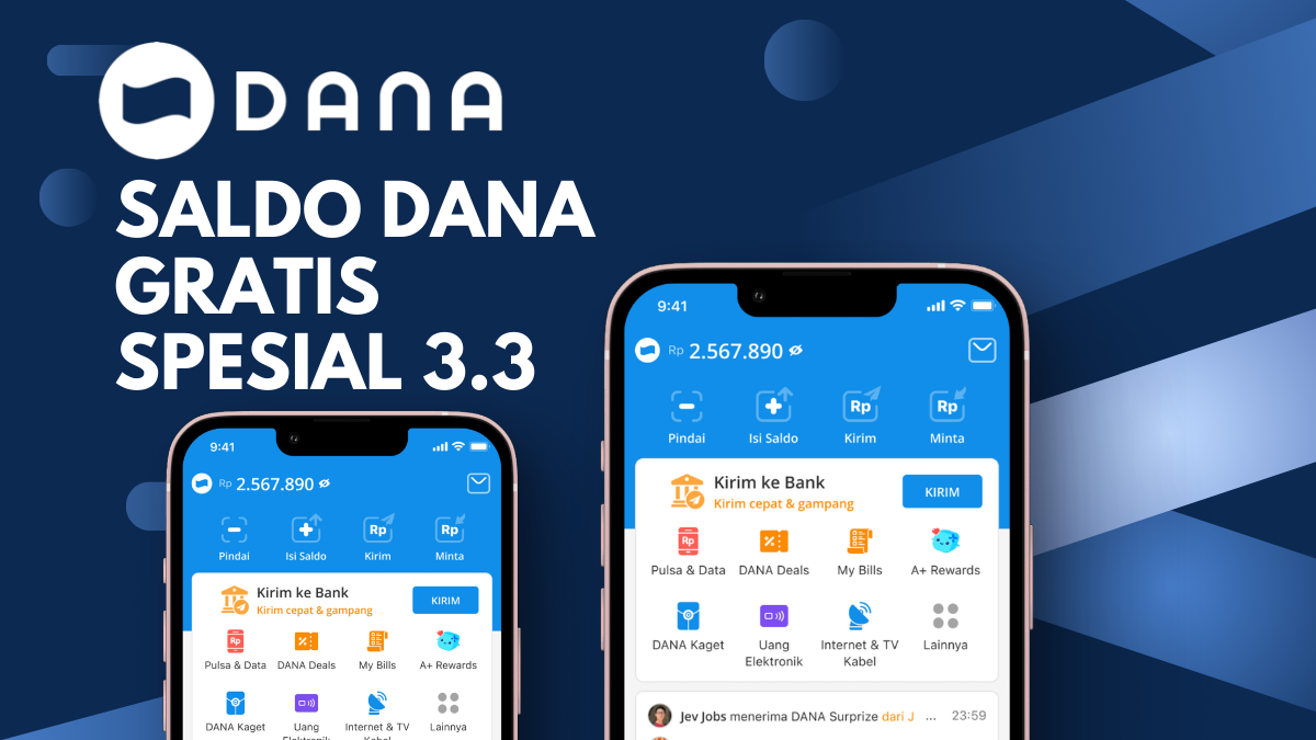 Spesial 3.3! Saldo DANA Gratis Rp333.000, Intip Cara Klaimnya, Khusus Malam Ini