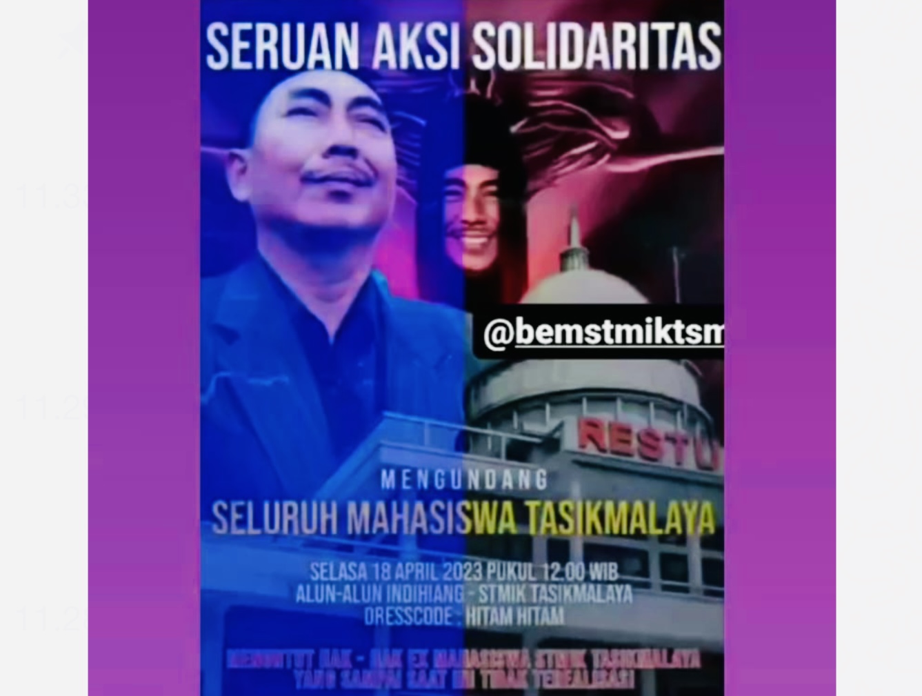 Eks Mahasiswa STMIK Tasikmalaya Turun Lagi ke Jalan Hari Ini