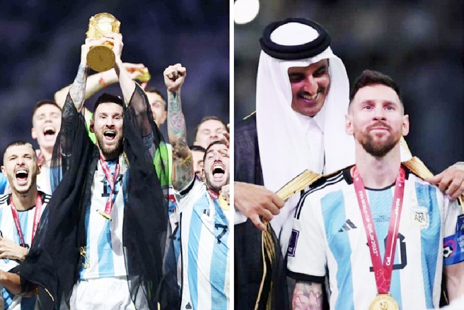 Ini Makna Jubah Lionel Messi Pemberian Emir Qatar Saat Menerima Gelar Juara Piala Dunia
