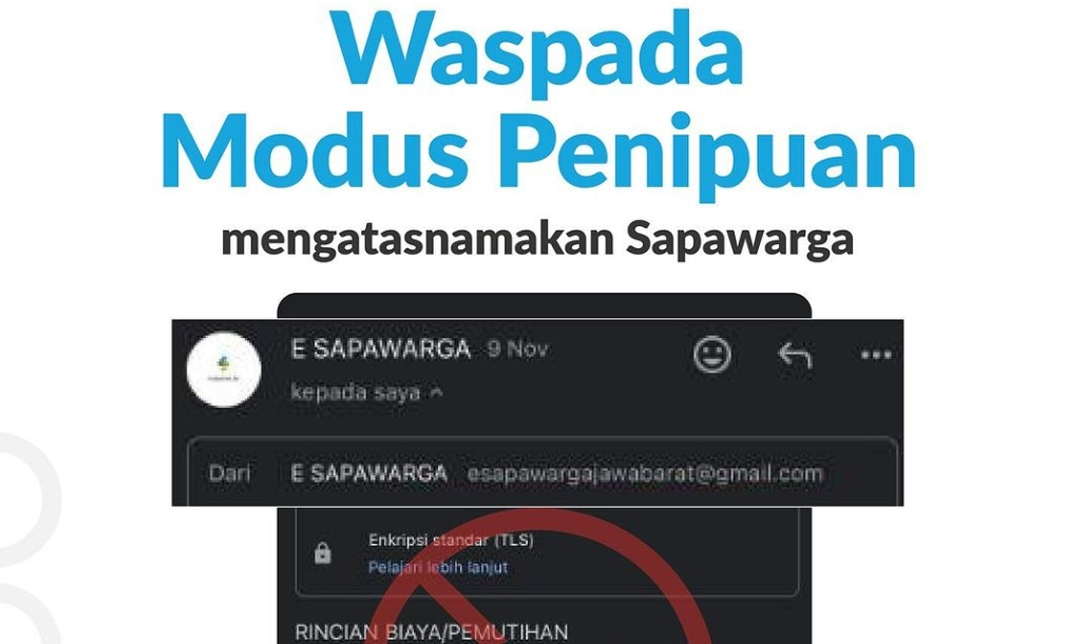 Waspadai Penipuan Mengatasnamakan Sapawarga dan E-Samsat Jawa Barat