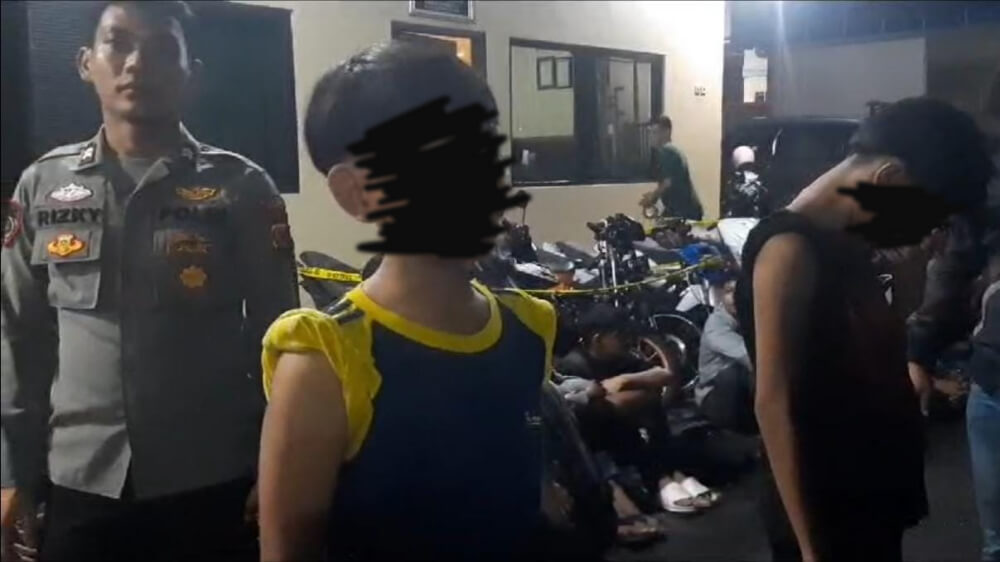 Polisi di Kota Banjar Amankan 87 Remaja yang Diduga Sedang Pesta Minuman Keras