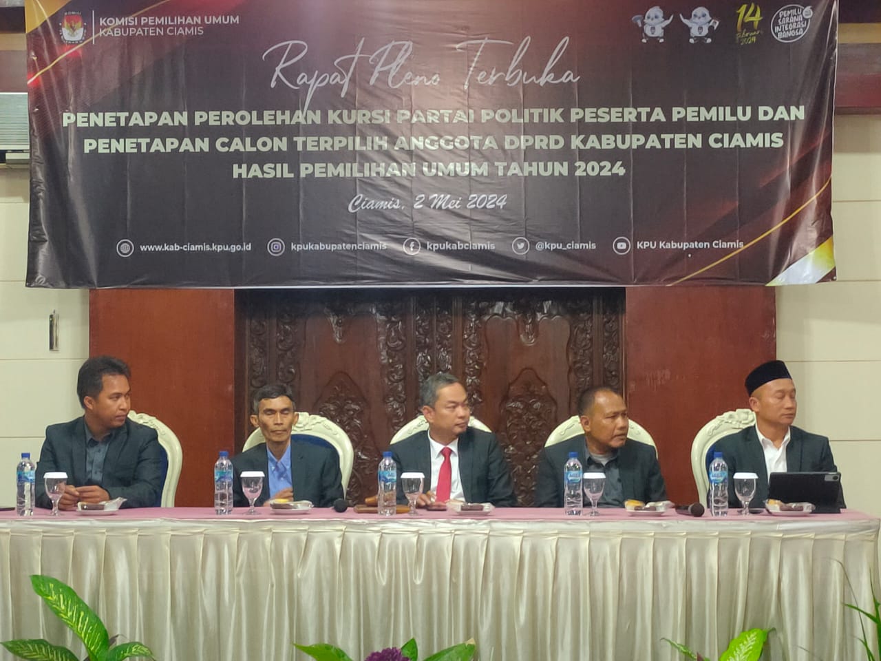 KPU Kabupaten Ciamis Umumkan 50 Anggota DPRD Terpilih Hasil Pemilu 2024, ini Rinciannya