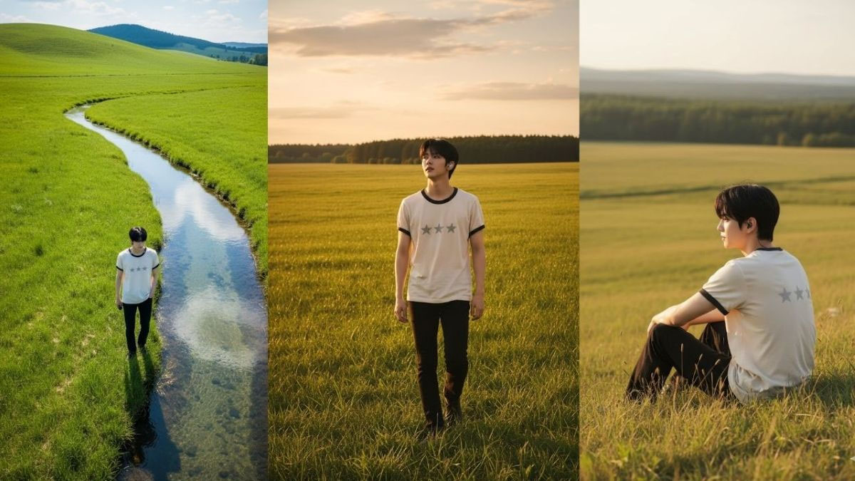 Kumpulan Edit Foto Estetik di Padang Rumput dengan Prompt AI, Cobain Yuk