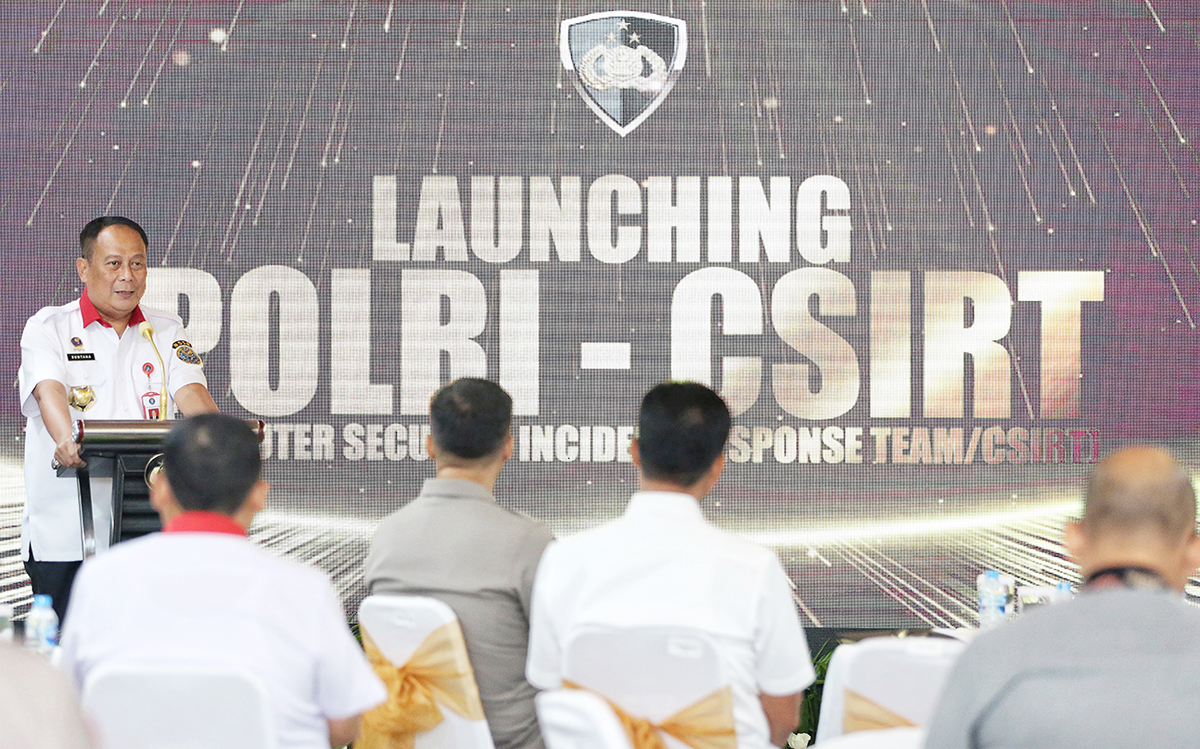 Mantan Kapolres Tasikmalaya Kota yang Mendapat Promosi Bintang 3 Launching CSIRT Bersama Wakapolri