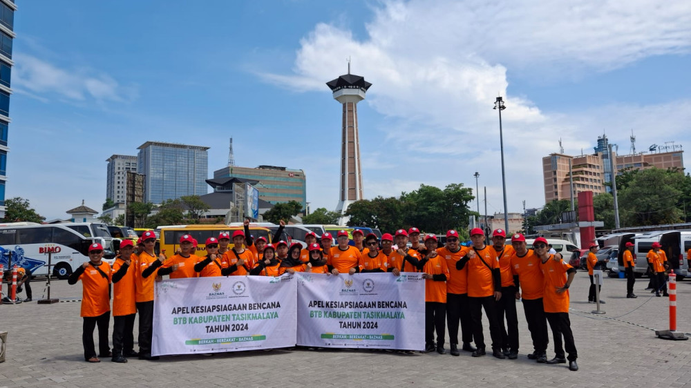 Baznas Kabupaten Tasikmalaya Ikuti Apel Kesiapsiagaan Bencana Bersama Wapres Gibran di Semarang  