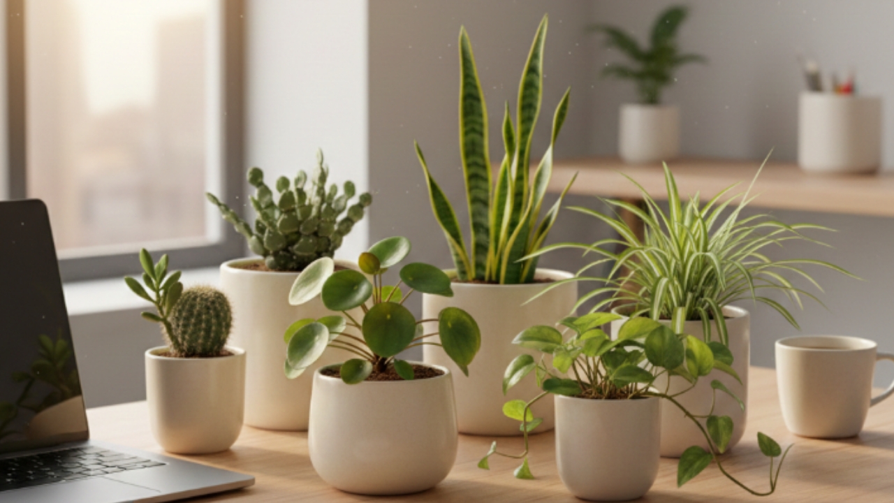 Meja Kerja Lebih Hidup: 6 Tanaman Hias yang Bikin Ruangan Segar, Estetik, dan Minim Perawatan 