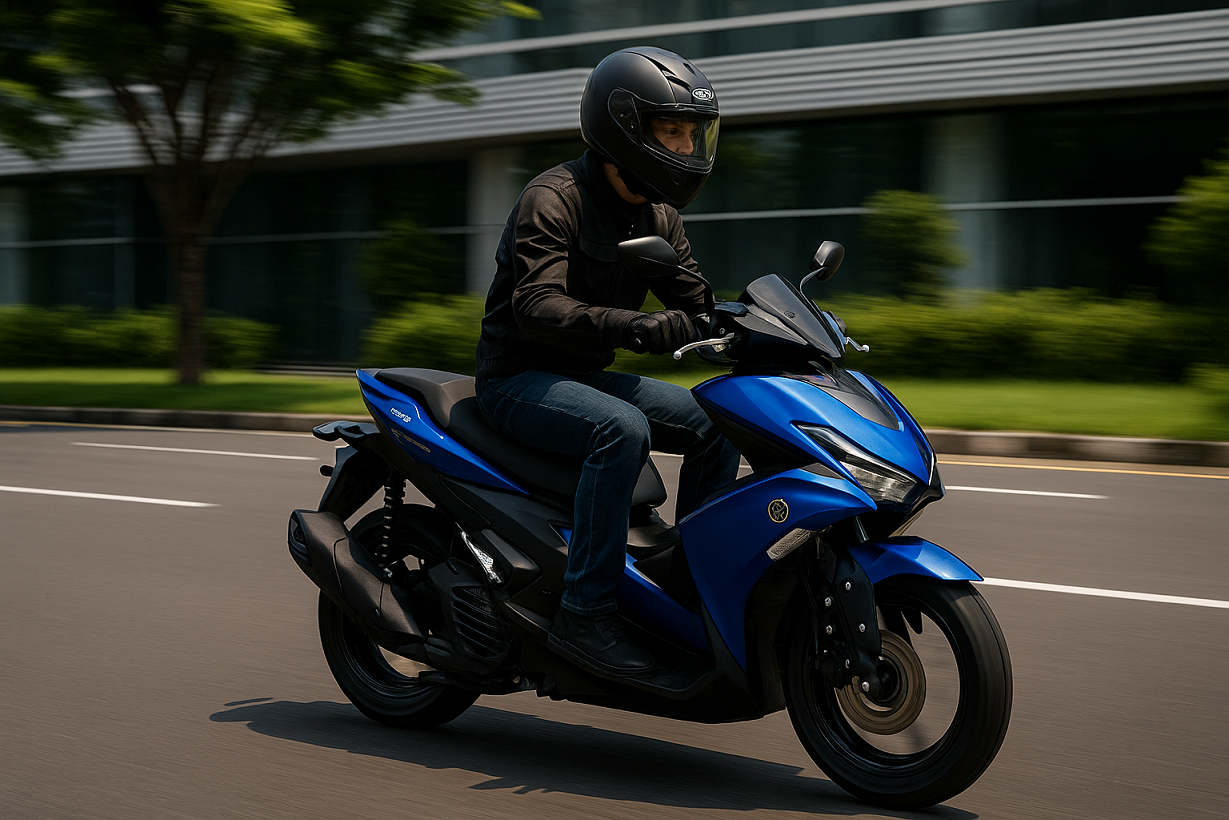 Yamaha Aerox, Penerus Sport Matic Modern dengan Gaya Sporty Elegan