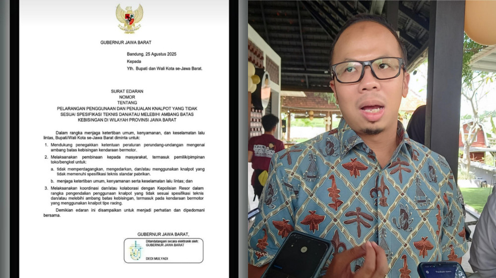 Dukung SE Gubernur Jabar, Pemkot Tasikmalaya Tegas Larang Penggunaan dan Penjualan Knalpot Bising