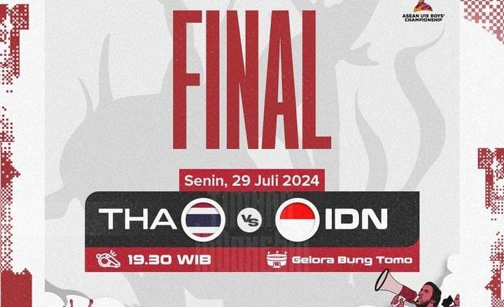 HARI INI Final Piala AFF U19 2024 Timnas Indonesia U19 vs Thailand, Ini Jadwal Kick Off dan Live Streamingnya
