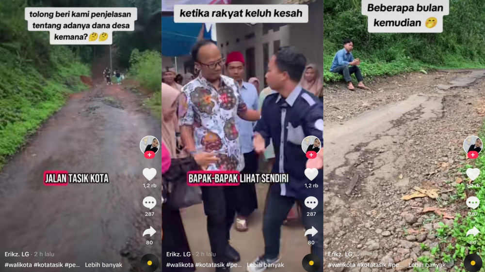 Jalan Rusak Bertahun-tahun Dibiarkan, Pemkot Tasikmalaya Malah Anggarkan Ratusan Juta untuk Pot Bunga