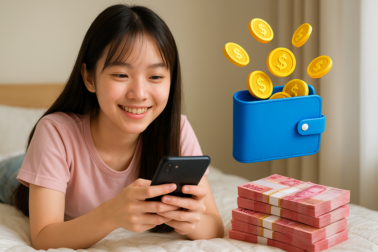 Lucky Surfer, Aplikasi Penghasil Saldo DANA Modal Rebahan