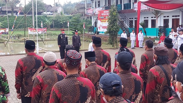 Puluhan Eks Narapidana Teroris Ikut Upacara HUT Kemerdekaan RI ke-77 di Manonjaya, Tasikmalaya