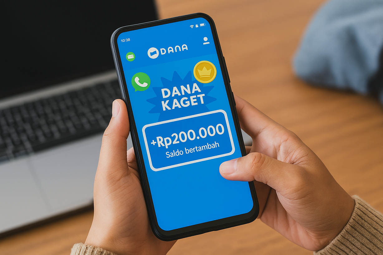 Klaim DANA Kaget Lewat WA dan Akun Premium