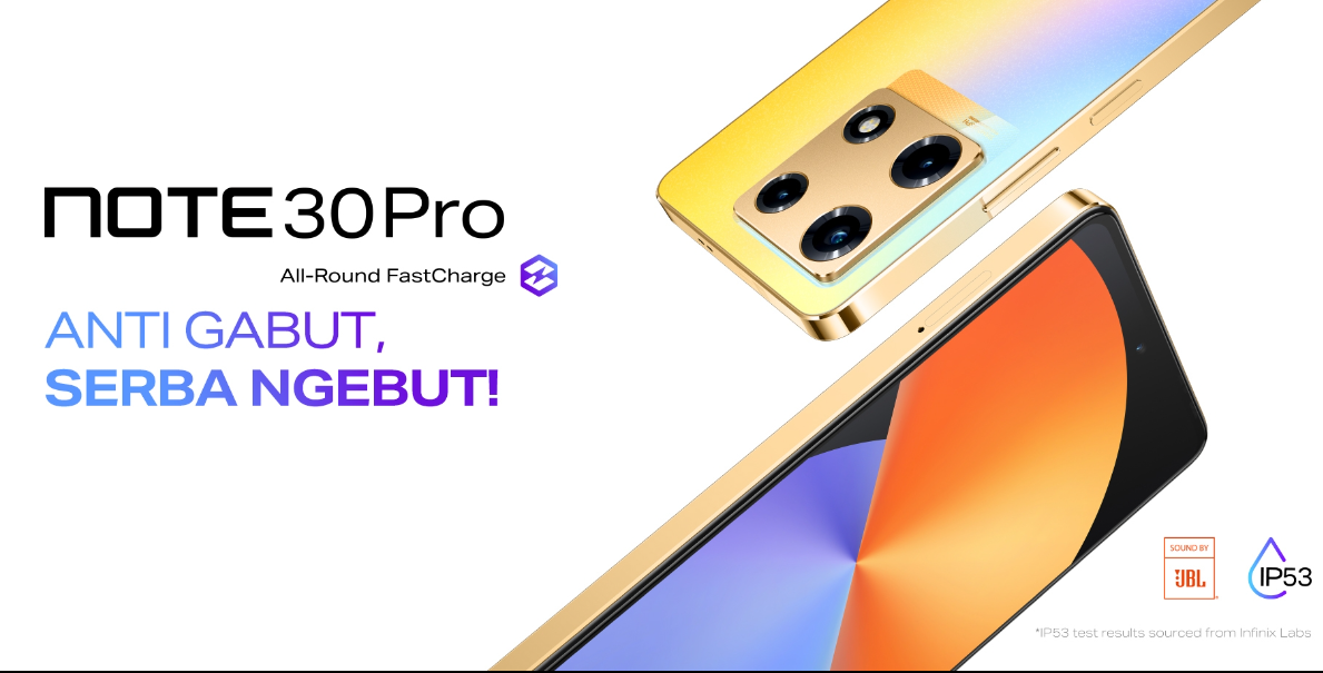 Infinix Note 30 Smarphone Terbaru dengan Kamera Selfie 16 MP Cocok untuk Konten Creator