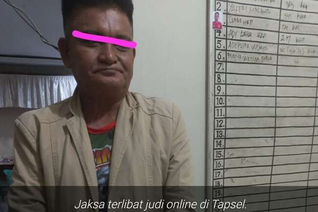 Terlibat Judi Online, Jaksa Ditangkap Polisi 