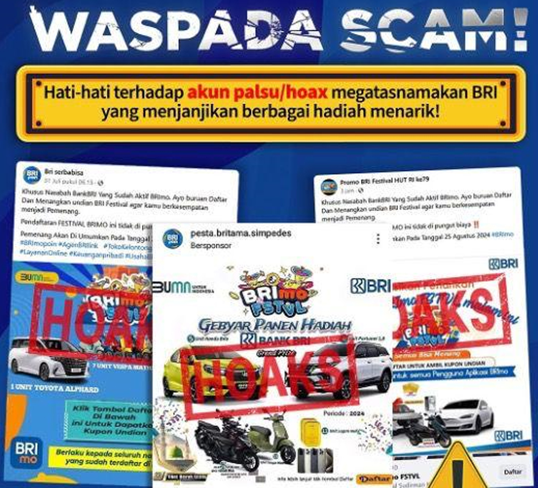 Waspada Penipuan, Ini Cara Bedakan BRImo FSTVL yang Asli dan Palsu!