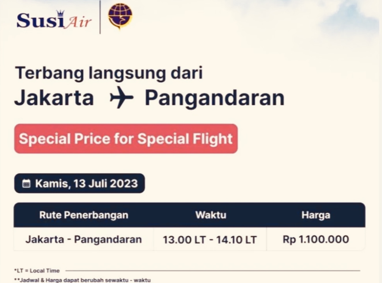 ASYIK Harga Tiket Penerbangan Rute Perjalanan Jakarta-Pangandaran Turun, Lebih Murah!