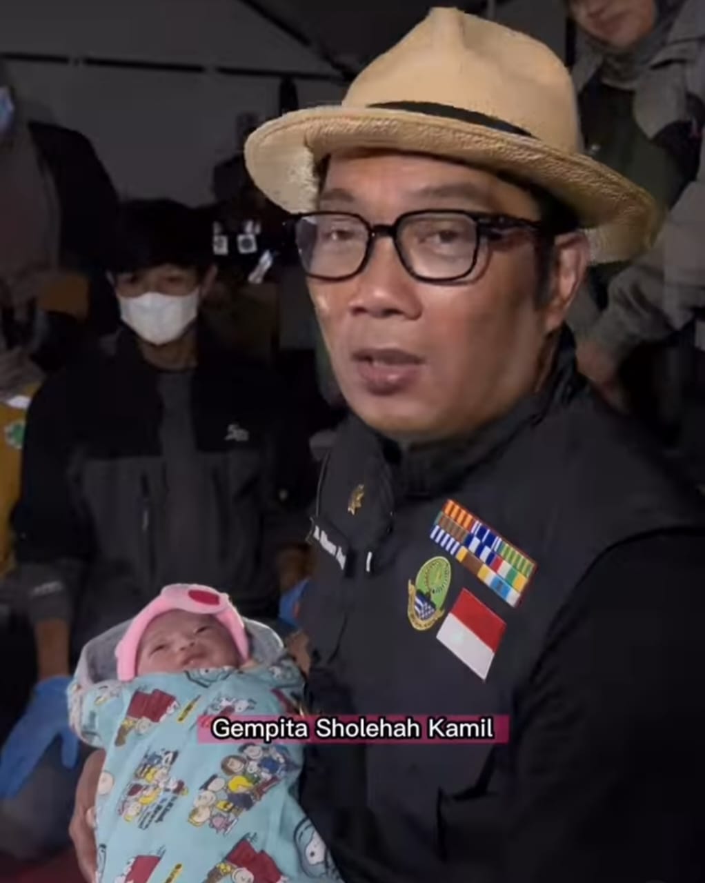 Lahir di Tenda Pengungsian Gempa Cianjur, Ridwan Kamil Beri Nama Bayi Perempuan Ini Gempita Shalihah Kamil