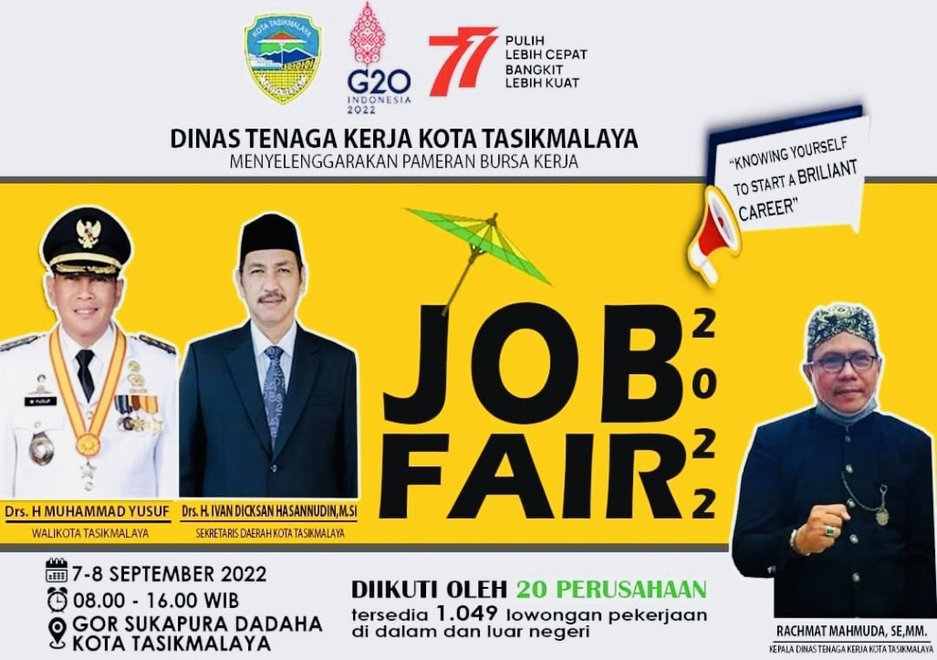 Yuk ke Job Fair 2022 di GOR Sukapura Dadaha, Ada 1.049 Loker dari 20 Perusahaan Ternama