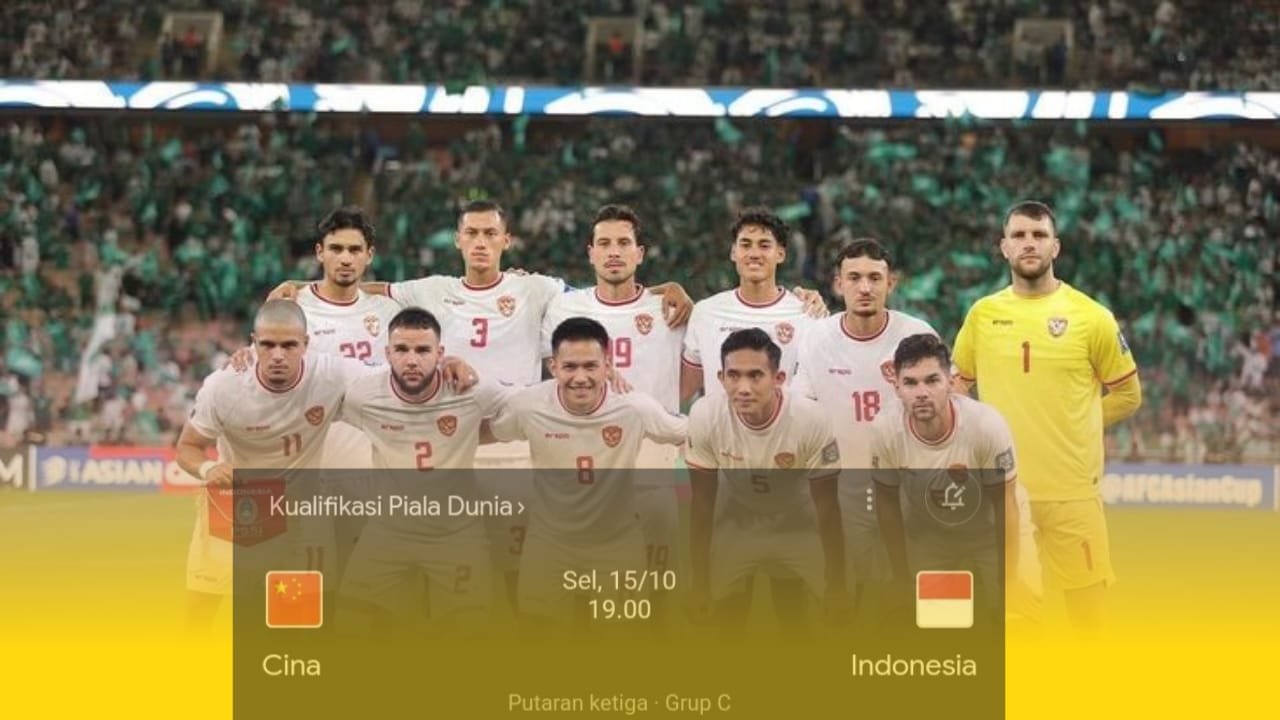 Setelah Laga Melawan Bahrain,Kini Skuad Garuda Tiba di Tiongkok, Berikut Jadwal Timnas Indonesia VS Tiongkok