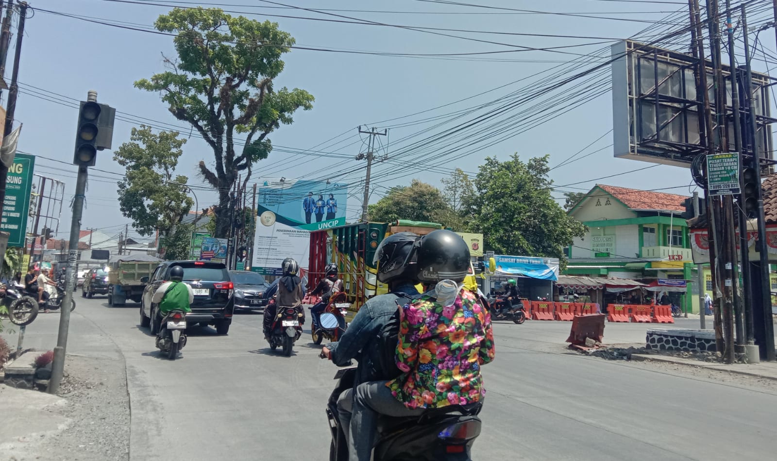 Traffic Light di Perempatan Muktamar Singaparna Tasikmalaya Hanya Jadi Pajangan