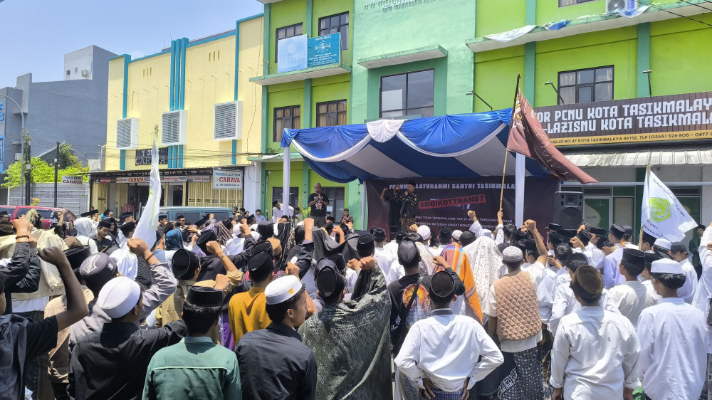 Aksi Damai Santri Kota Tasikmalaya, Tuntut Salah Satu Televisi Nasional Hargai Tradisi Pesantren