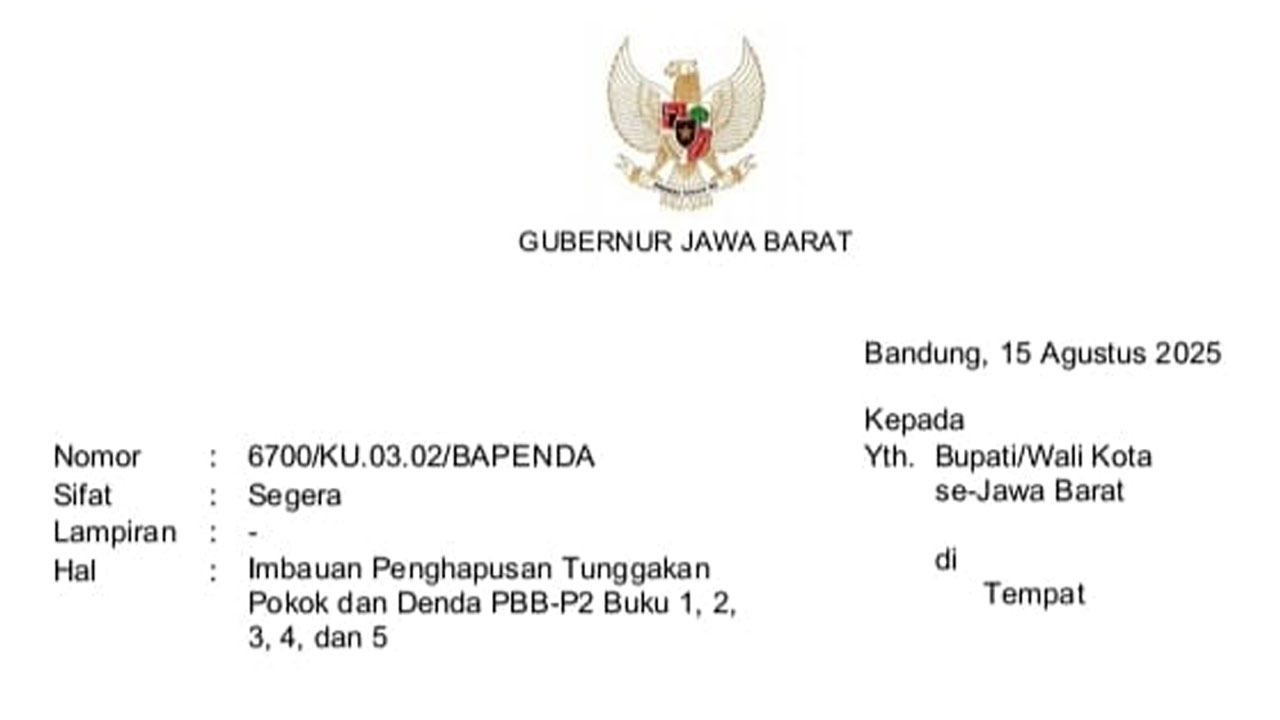 Pemda Diimbau Hapus Tunggakan Pokok dan Denda PBB, Wali Kota Tasikmalaya Masih Pertimbangkan