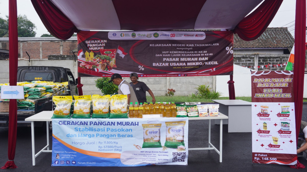 Kejari Kabupaten Tasikmalaya Gelar Pasar Murah, Layanan Kesehatan Gratis, dan Bazar UMKM