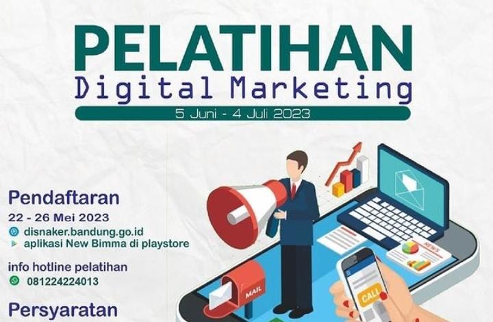 PENGUMUMAN! Disnaker Kota Bandung Buka Pelatihan Digital Marketing, Buruan Daftar