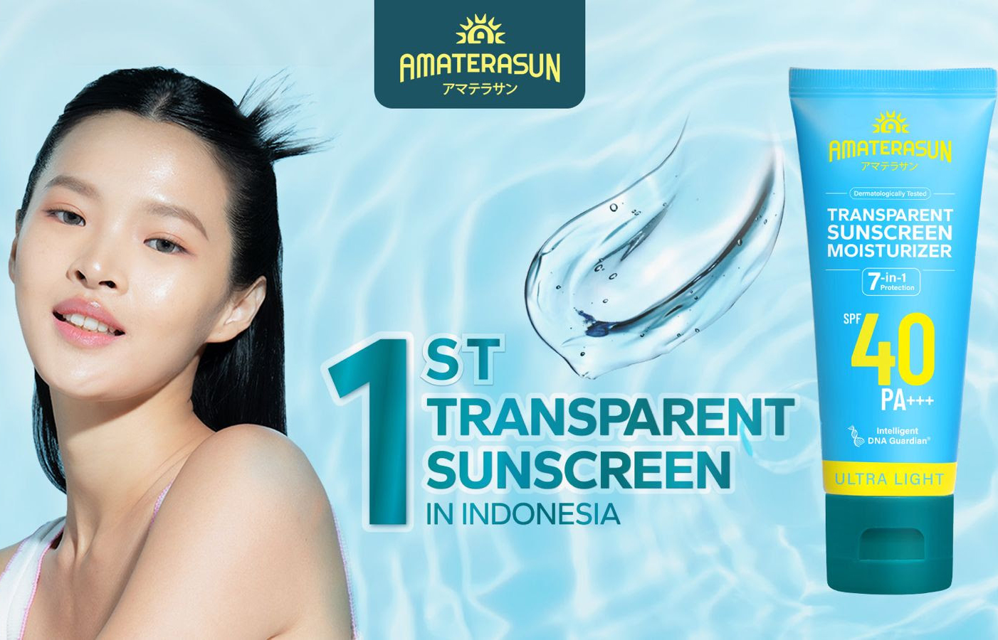 Amaterasun Meluncurkan Sunscreen Transparan Pertama di Indonesia dengan SPF 40