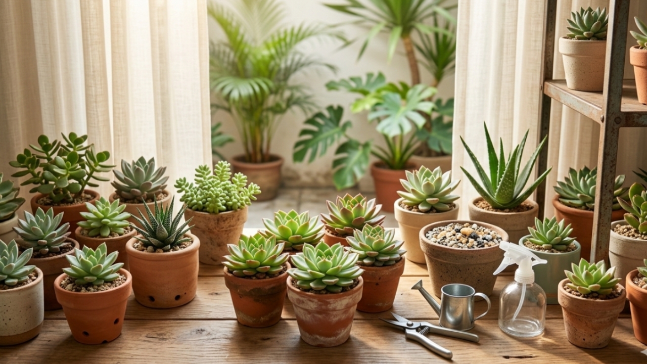 Sukulen Nggak Gampang Busuk! Ini Cara Sederhana Biar Tetap Segar, Tahan Panas, dan Enak Dipandang