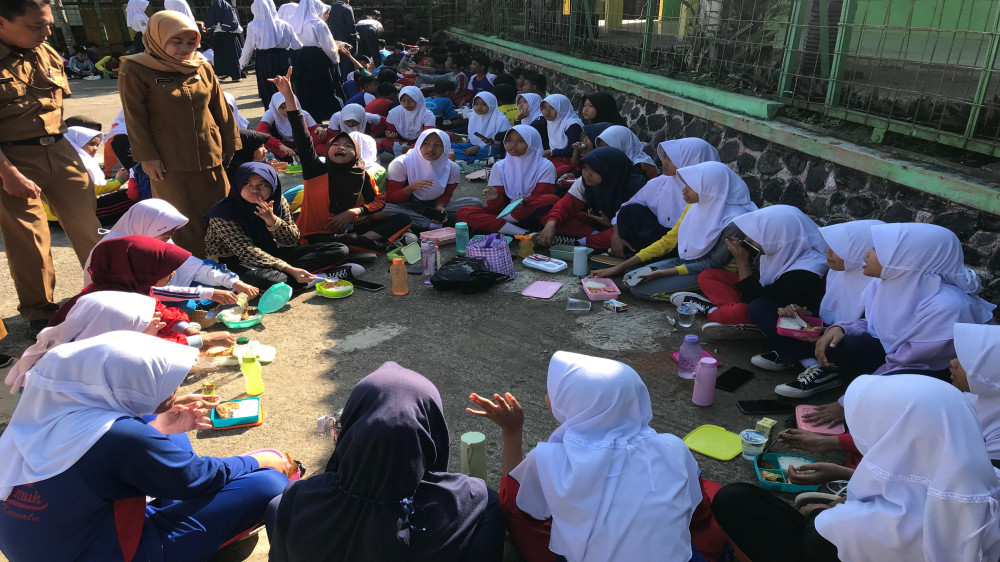 Gerakan Aksi Bergizi di SMPN 20 Tasikmalaya Soroti Pentingnya Sarapan Sehat