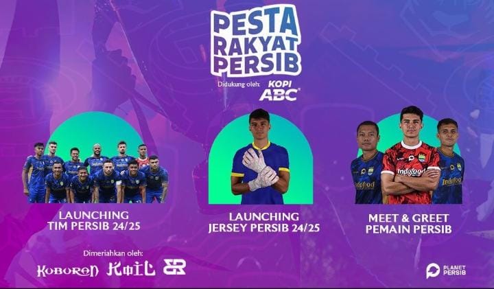 Mau Ketemu Pemain Persib 2024-2025? Bobotoh Bisa Daftar Pesta Rakyat Persib Melalui Link Ini