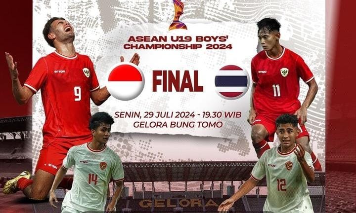 MALAM Ini Live Streaming Timnas Indonesia U19 vs Thailand Final Piala AFF U19 2024, Ayo Dukung!