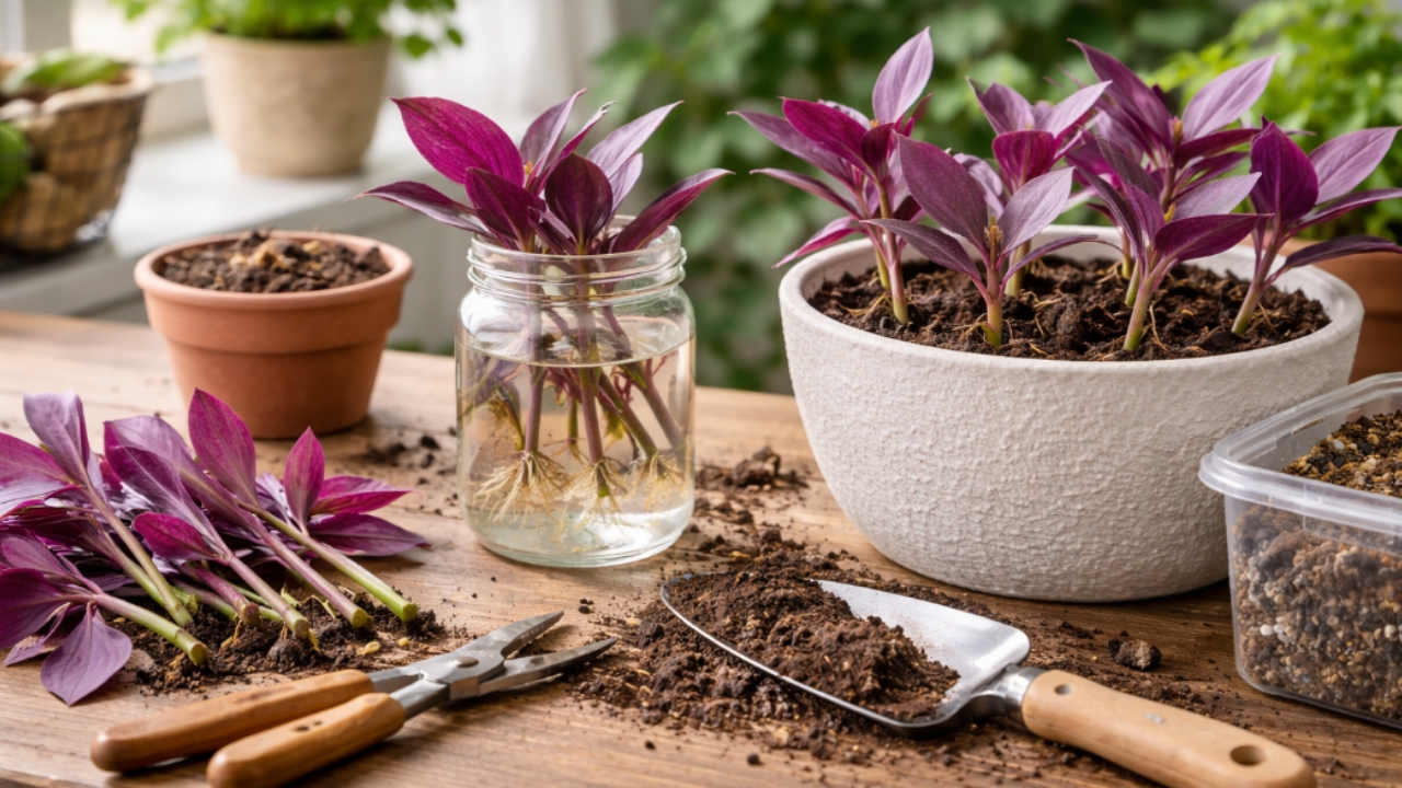 Anti Gagal! Tanaman Hias Adam Hawa Makin Ungu dan Rimbun, Begini Cara Memperbanyaknya 