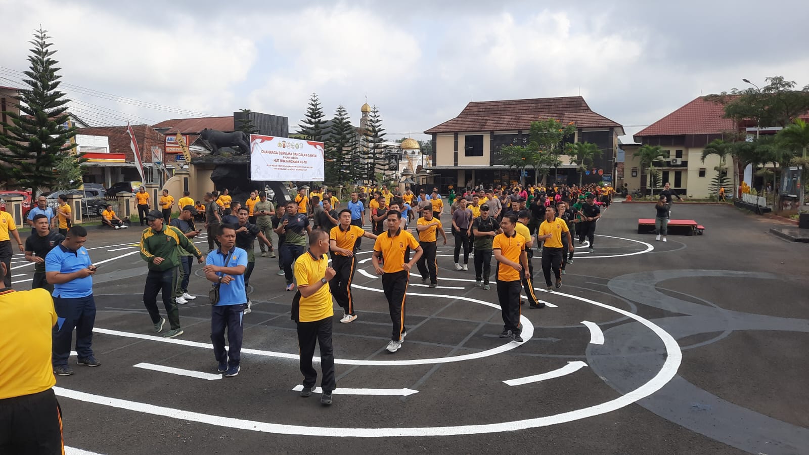 Perkuat Sinergitas TNI Polri di Kabupaten Tasikmalaya Lewat Olahraga Bersama