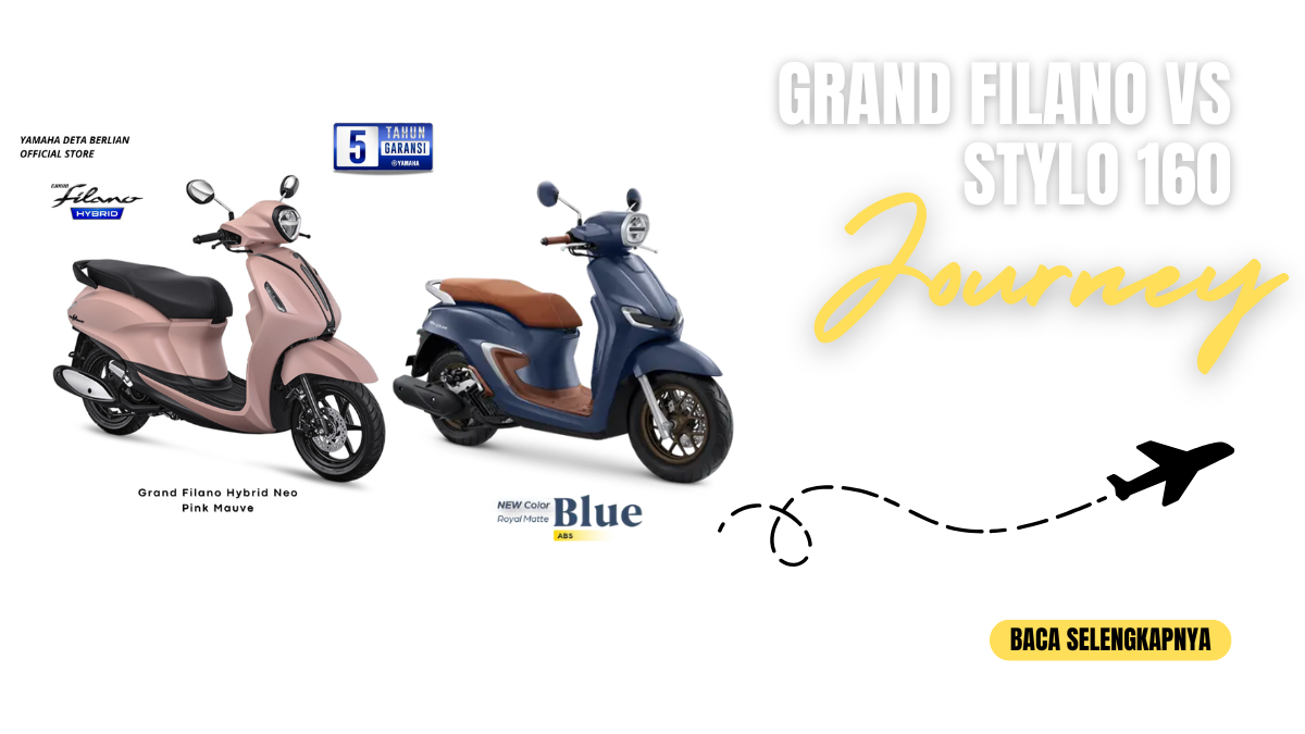 Honda Stylo 160 vs Yamaha Grand Filano, Perbandingan Skutik Retro Modern Terbaru