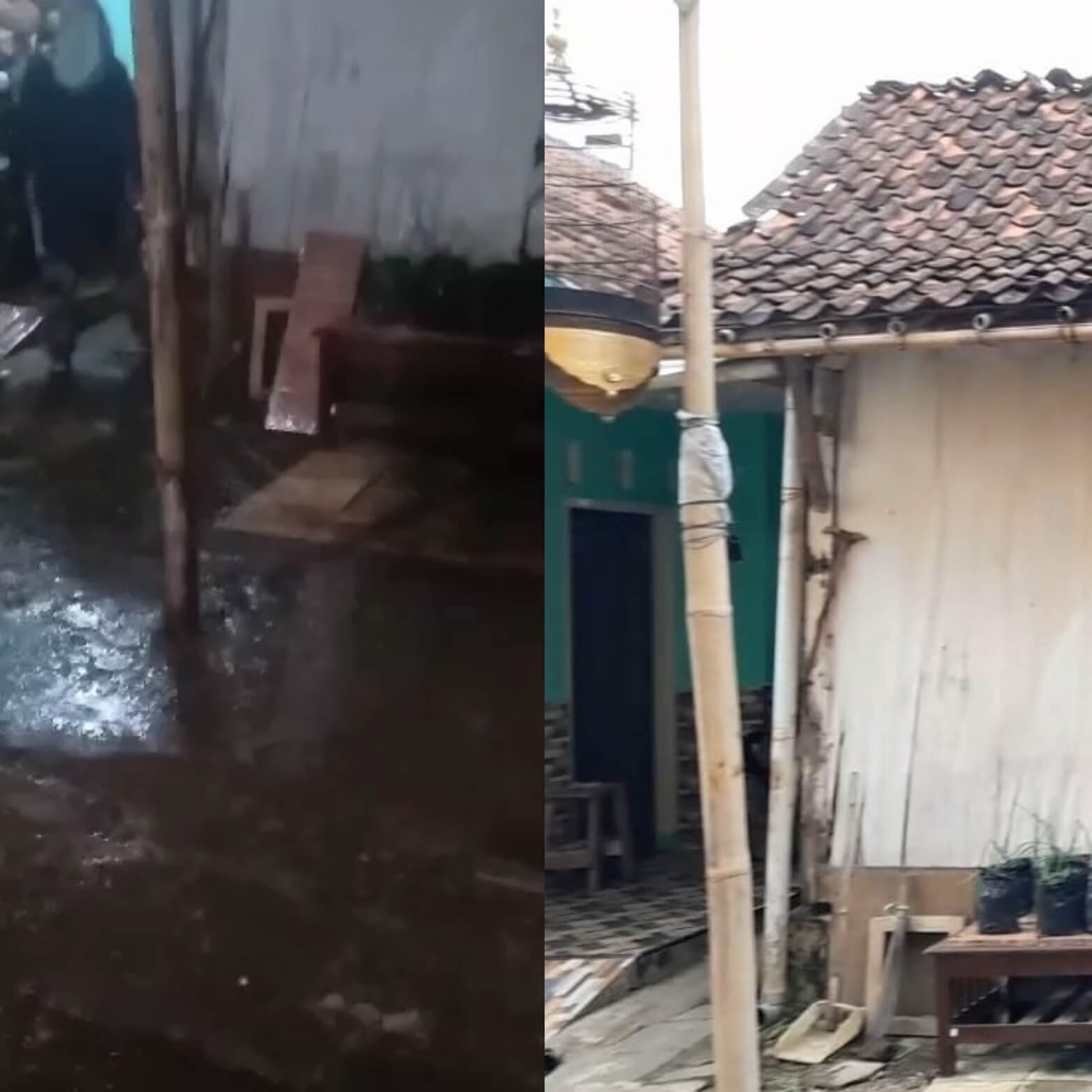 WOW! Hujan Deras Hanya Mengguyur Satu Rumah di Tasikmalaya, Fenomena Alam?