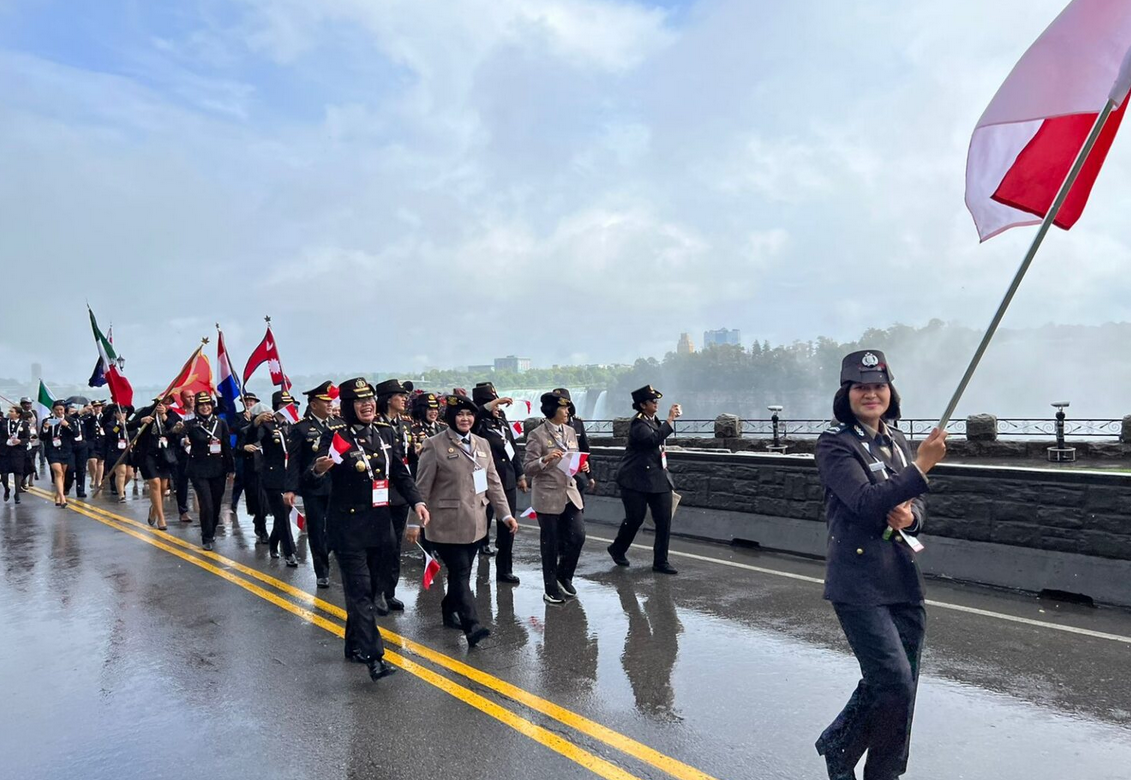 Asosiasi Polwan Internasional Diikuti 15 Polwan Indonesia di Niagara Falls Kanada