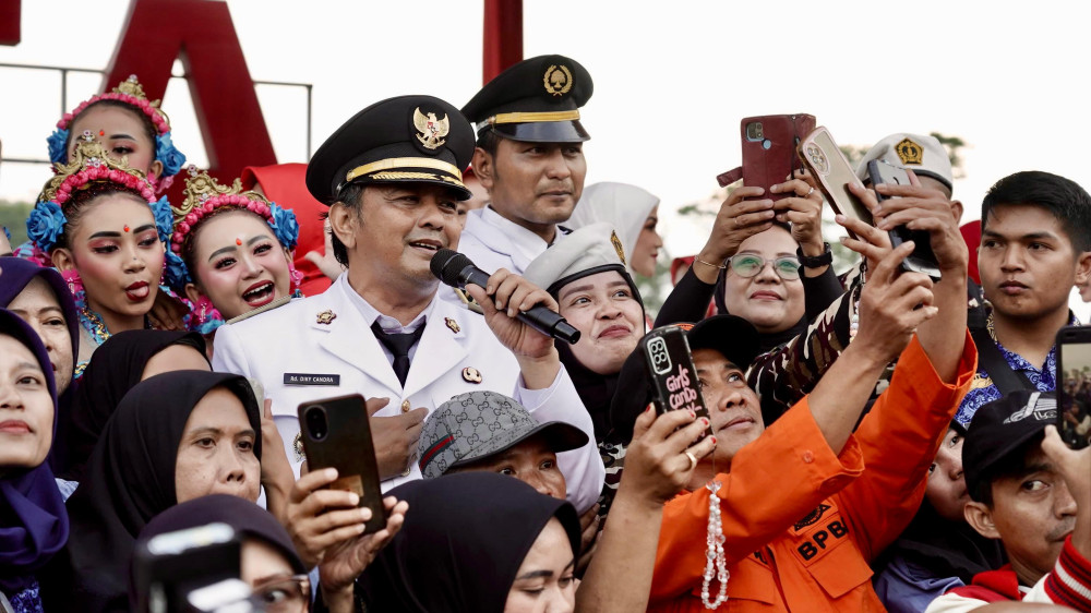 Hangatnya Kebersamaan Warga dan Pemimpin di Tasikmalaya Usai Upacara HUT RI ke-80