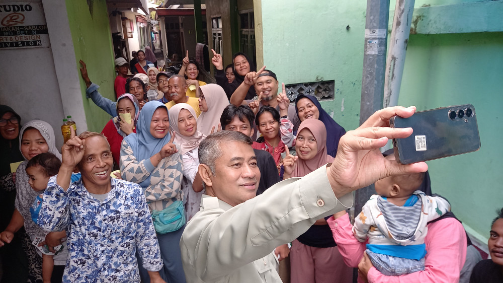 Muslim Blusukan di Pataruman dan Empangsari, Emak-Emak Teriak: Tasik Beres!