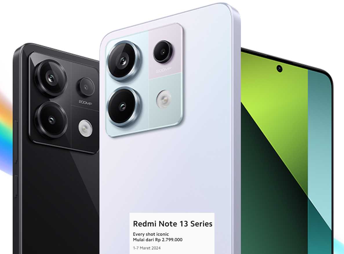 Spesifikasi Utama dan Harga 5 Redmi Note 13 Spesial 1 - 7 Maret 2024