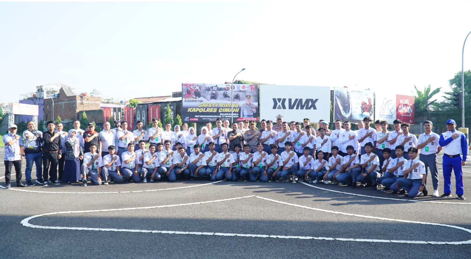 Polres Kota Cimahi dan DAM Perkuat Keselamatan Berkendara dengan Kompetisi Safety Riding