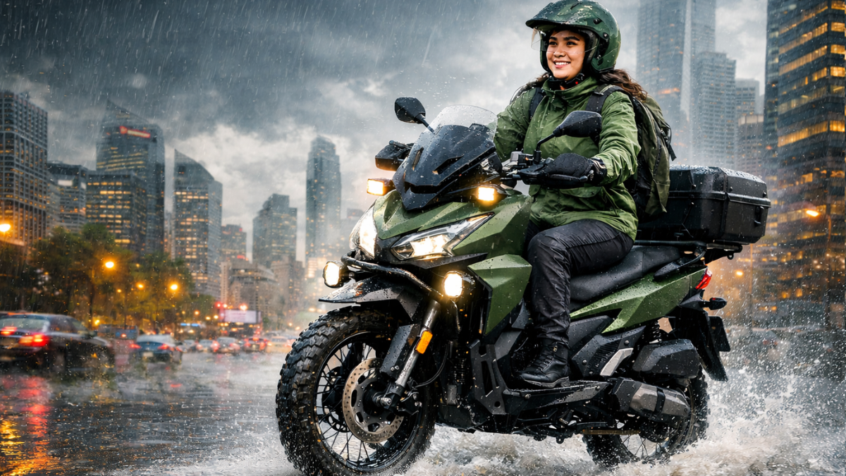 Motor Matic 150 CC Naik Kelas, Modifikasi Urban Adventure Bikin Siap Terjang Banjir