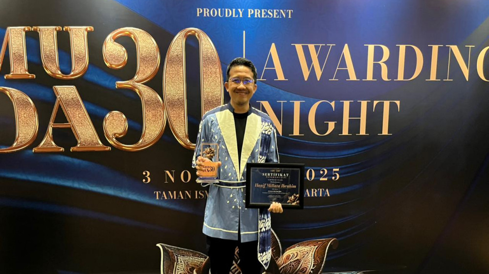 Dari Kota Tasikmalaya ke Panggung Nasional, Hanif Millata Raih Best Policy Maker MUDA30 Award 2025