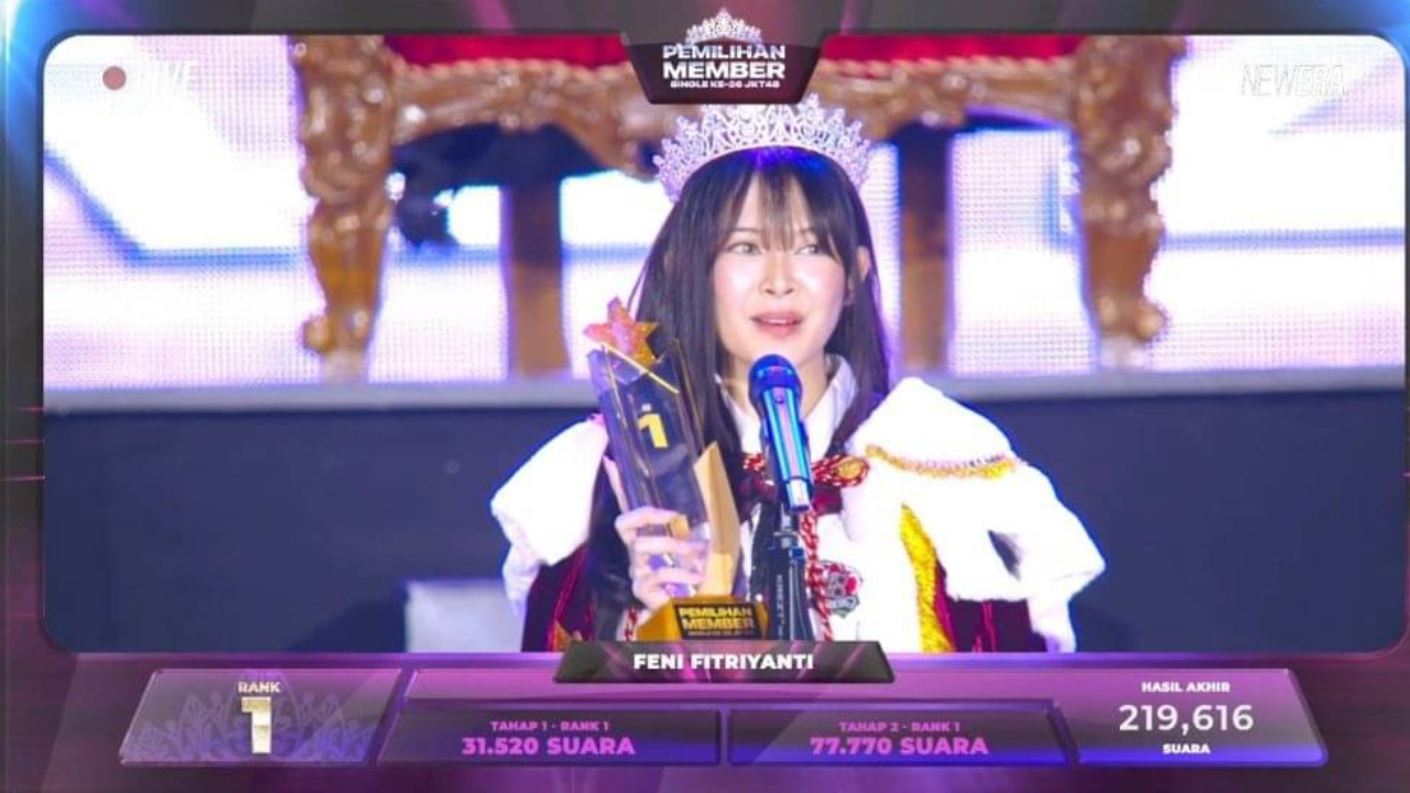 Hasil Akhir Peringkat Senbatsu Sousenkyo JKT48 2024, Feni Fitriyanti Jadi Center