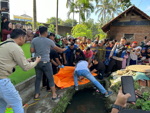 Geger Temuan Mayat Bayi Perempuan di Saluran Irigasi Kecamatan Sukarame, Tasikmalaya