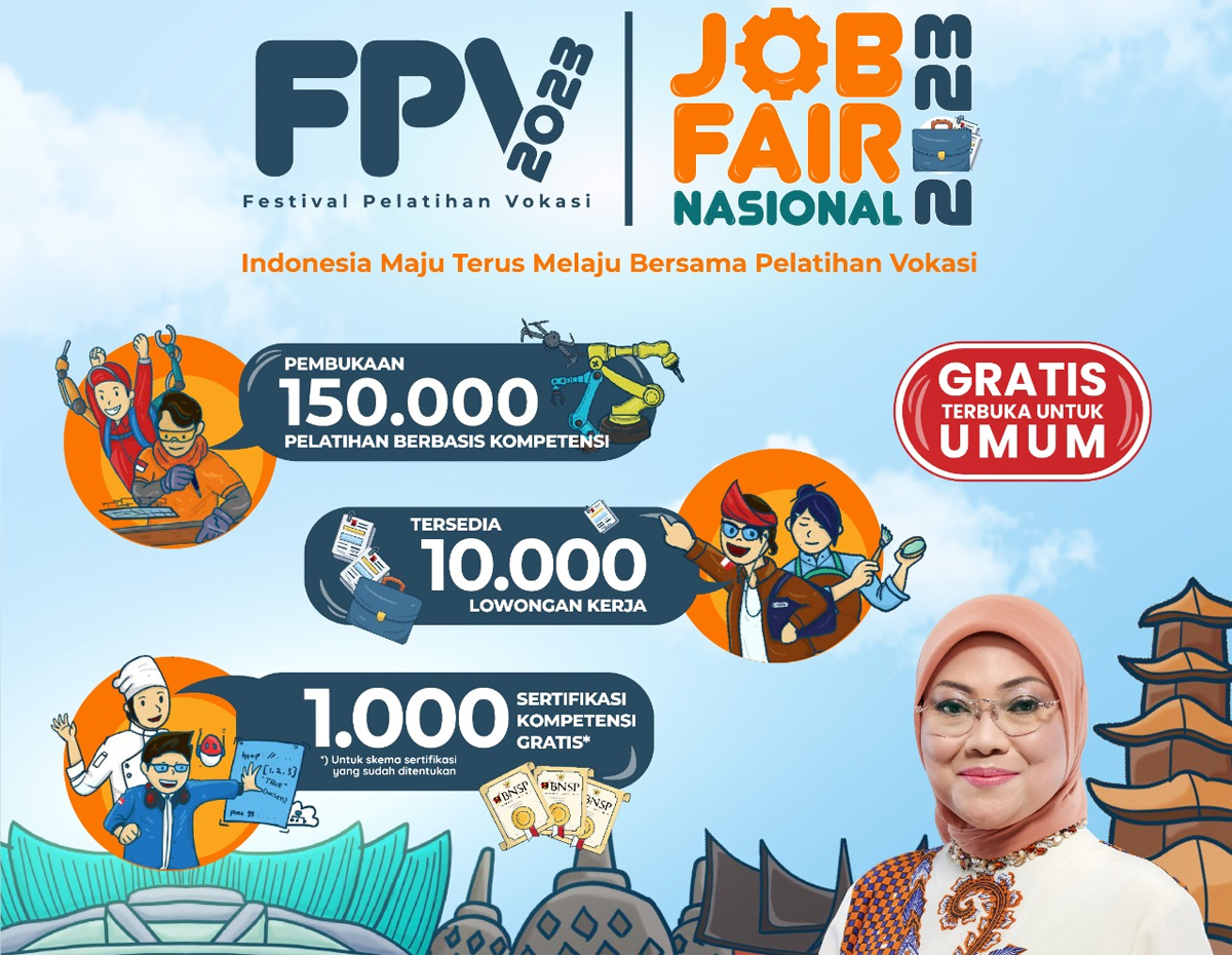 Job Fair Nasional 2023 Sediakan 10.000 Lowongan Kerja Baru, 1.000 Sertifikasi Kompetensi Gratis