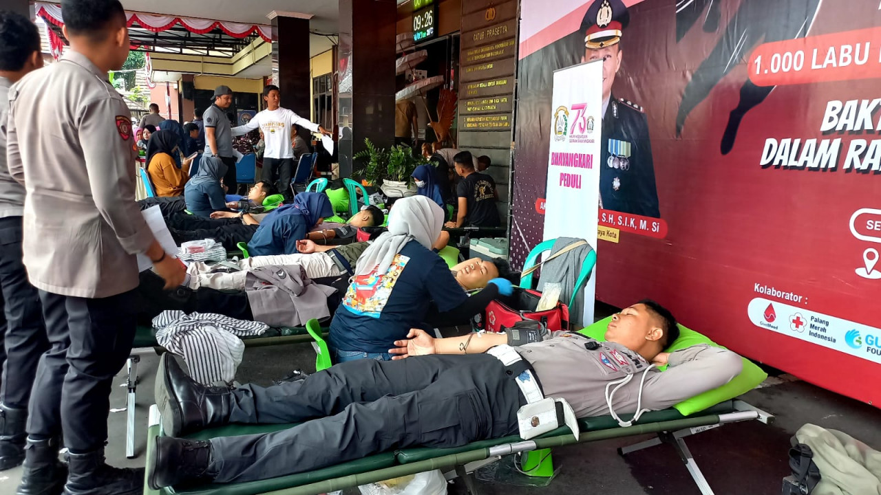 Krisis Stok Darah di Tasikmalaya, Polres Galang 1.000 Pendonor untuk PMI